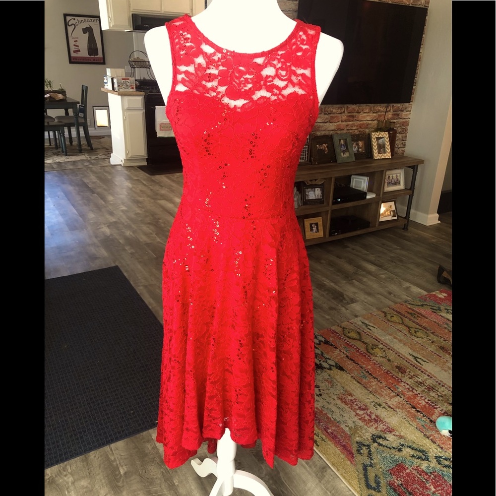 Red Lace Dress